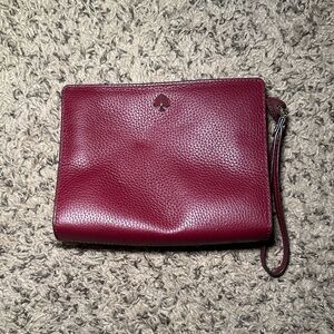 Kate Spade Deep Red Wristlet